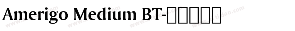 Amerigo Medium BT字体转换